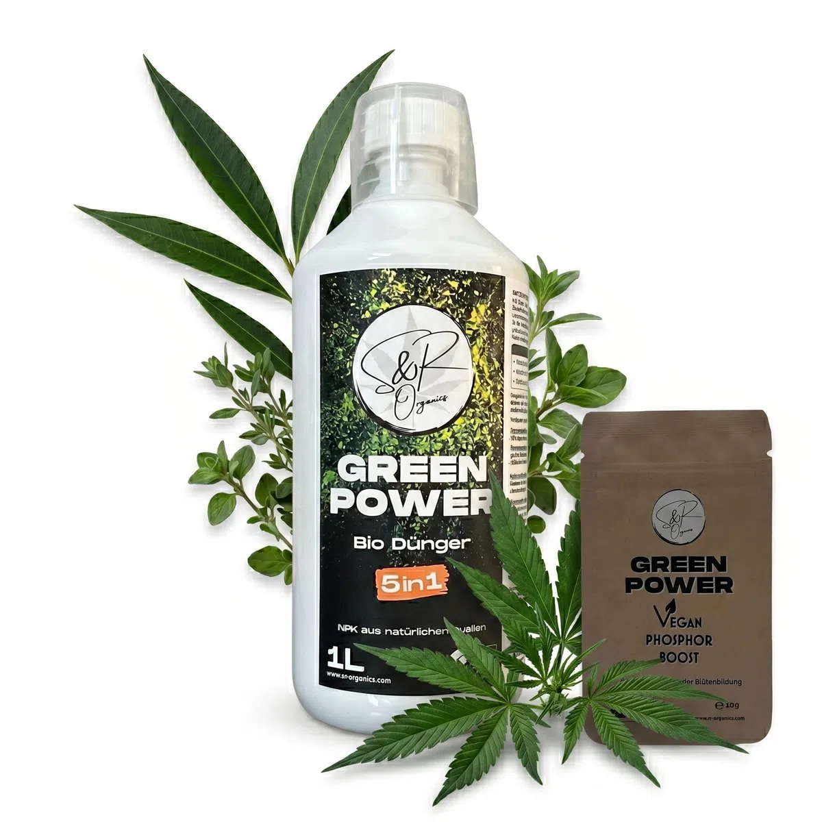 Green Power Bio Cannabis Dünger 5in1 S&R Organics für Wuchs und Blüte (1L)