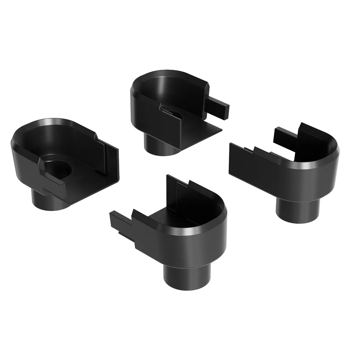 Zelsius Gewächshaus Rinnenauslass 4er Set | Kunststoff Gewächshausrinnenauslass, Entwässerungssystem, Regenwasser Ablauf Gewächshaus Rinnenauslass | Ablauf für Gewächshausdachrinne, Wasserablauf