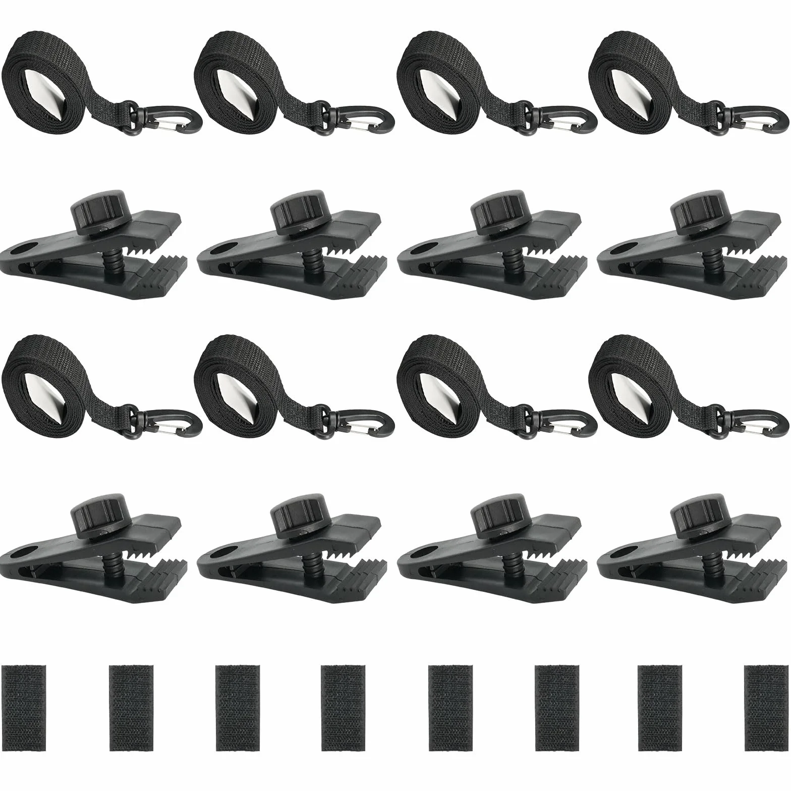 8er Set Haltebänder & 8 Klammern Zubehörteile für Pool Aufroller Aufrollvorrichtung, Befestigungsbänder für Fahrbares Aufrollsystem für Pool-Planen/Fahrbar Solarfolie/Abdeckungen Poolfolie